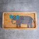 Handcrafted Mango Wood Elephant Hand Painted Serving Tray